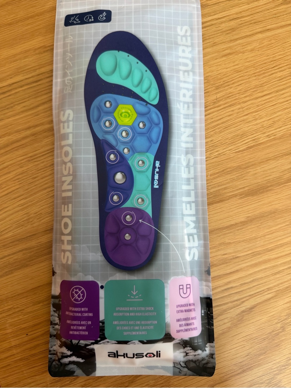 Uni-sex Multi-Color Magnetic Comfort Insoles